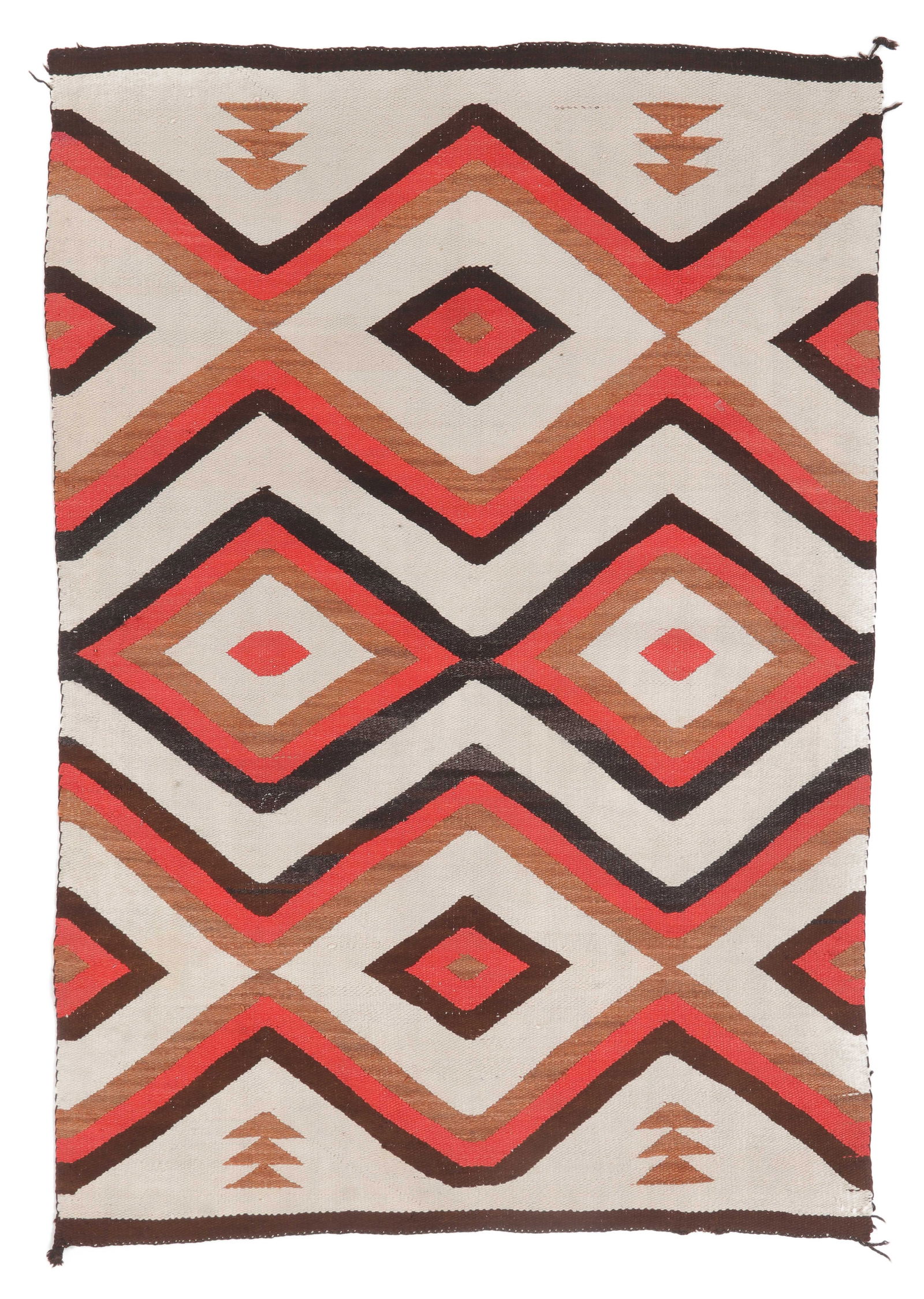 Navajo Rug, Early 20th C., 3'4'' x 4'8'' (1 of 3)