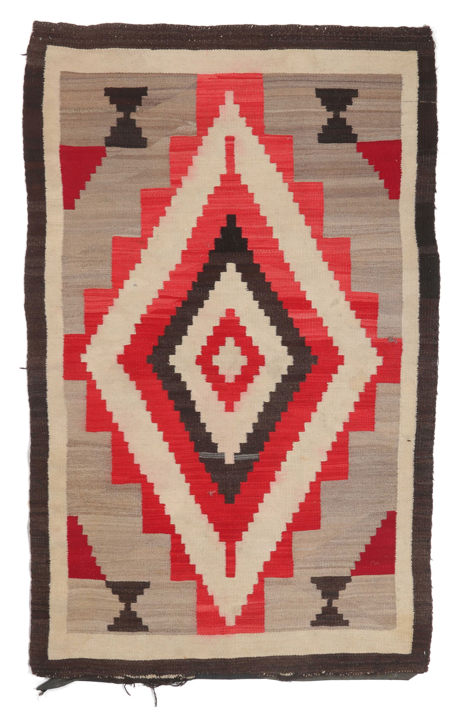 Navajo Rug, Early 20th C., 3'3'' x 5'4'' (1 of 3)