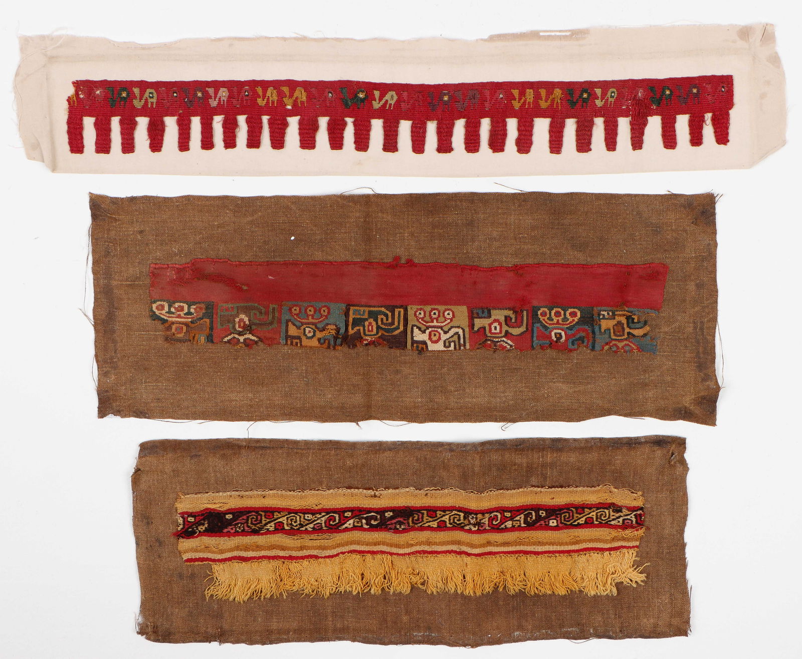 3 Pre-Columbian Textile Fragments (1 of 7)