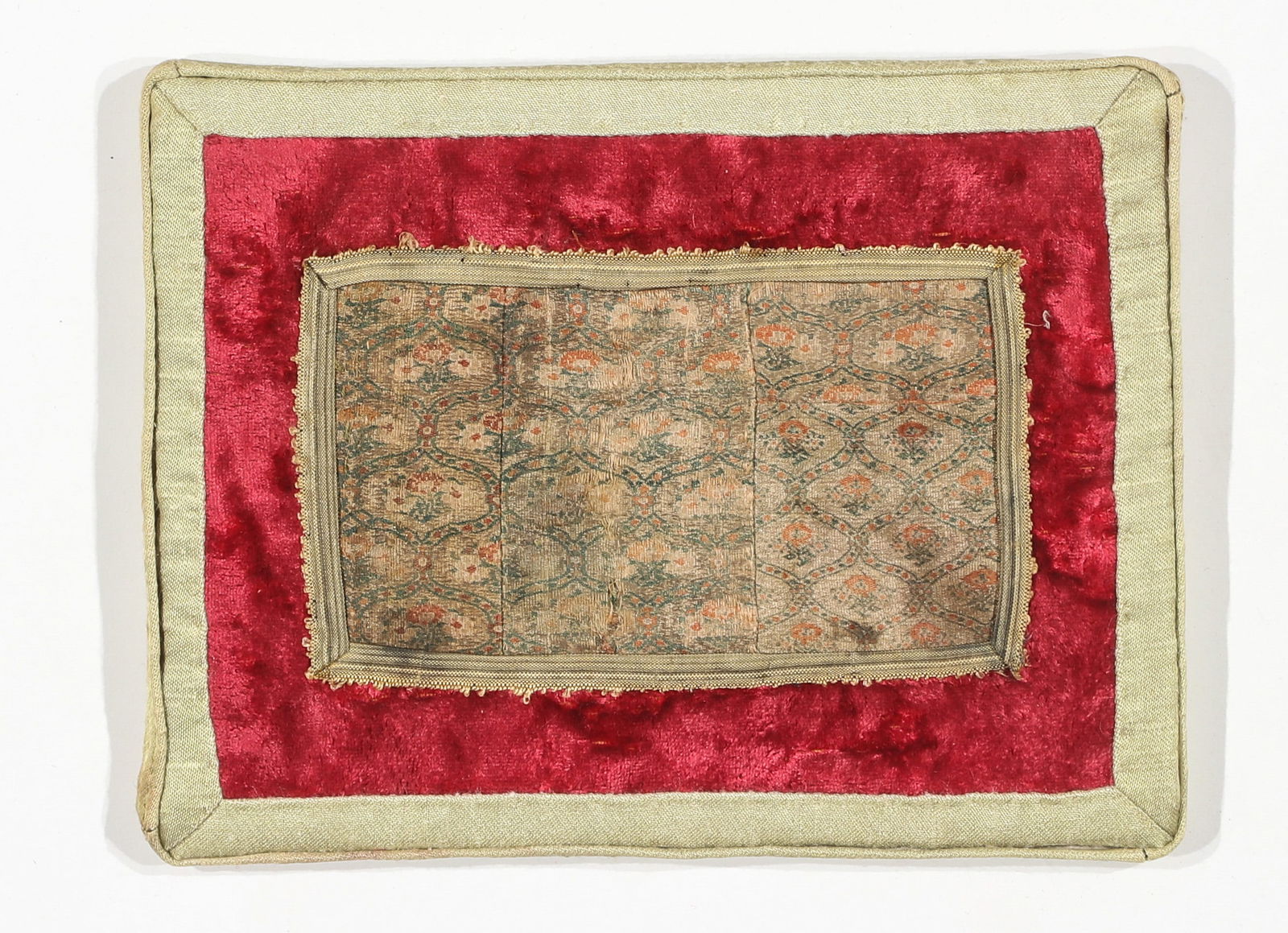 17th/18th C. Persian Silk Brocade Fragment (1 of 2)