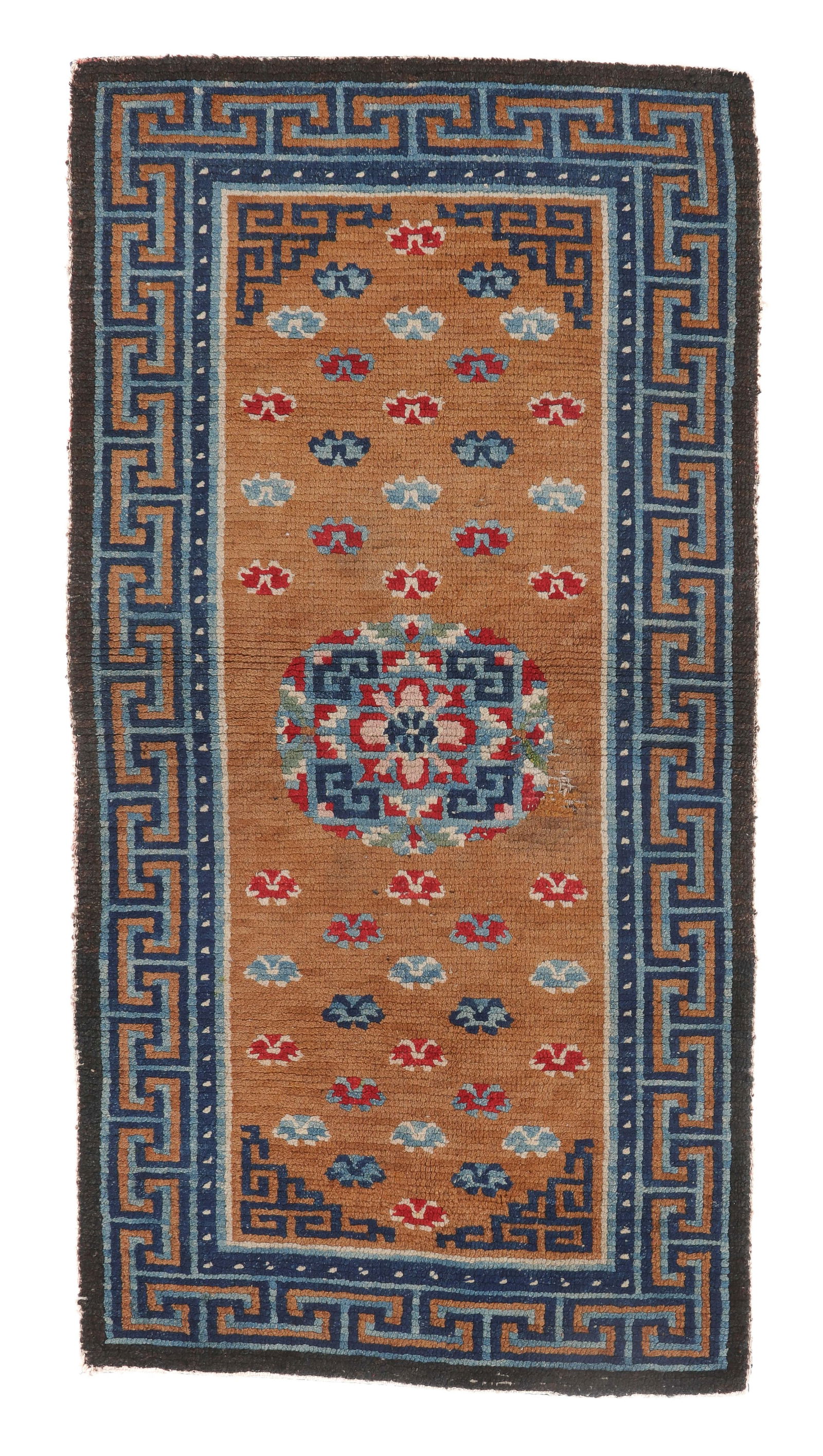Khaden Rug, Tibet, Ca. 1900, 2'5'' x 4'8'' (1 of 4)
