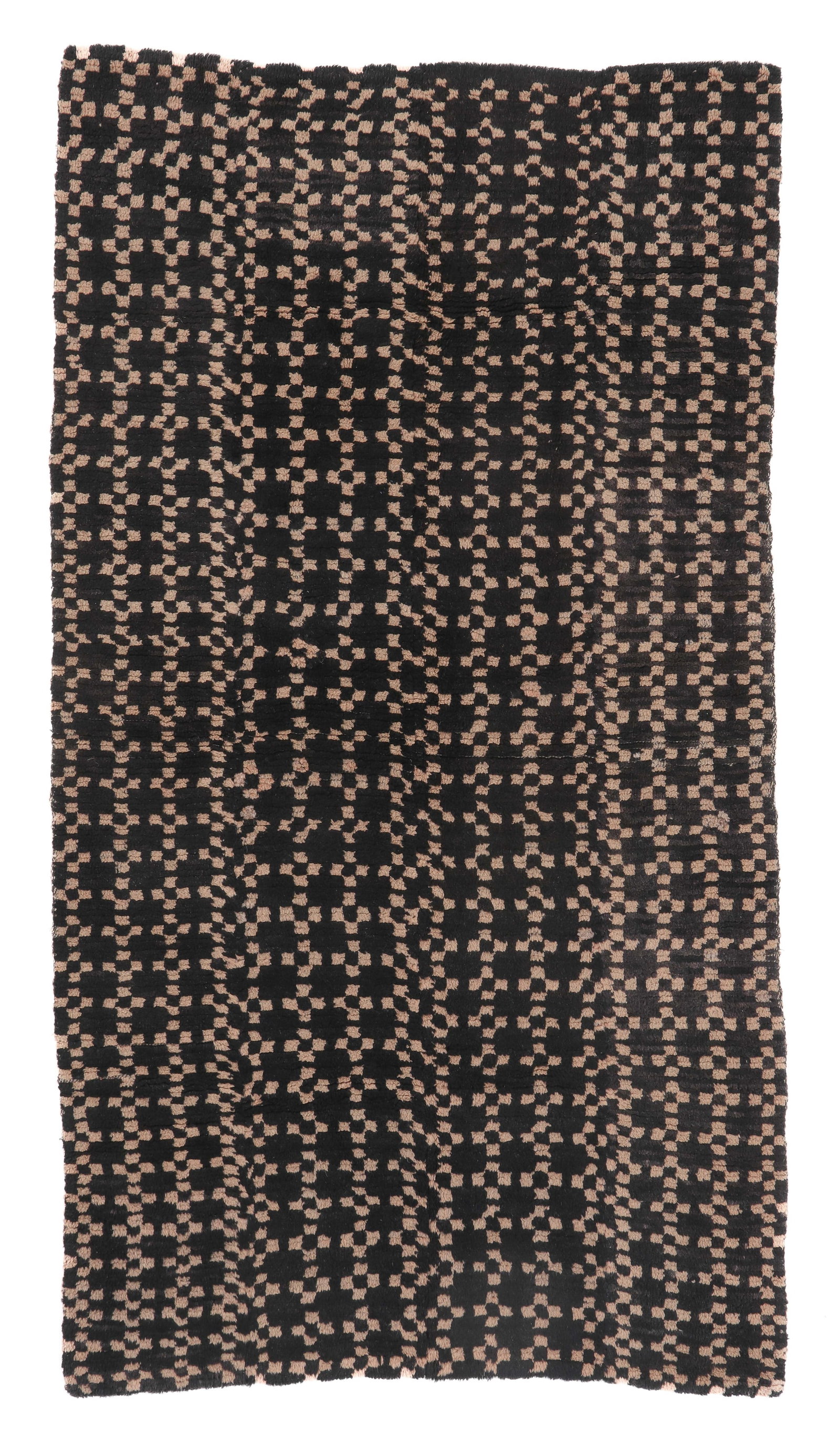 Narrow Panels Khaden Rug, Tibet, Late 19th C., 2'10'' x 5'2'' (1 of 3)