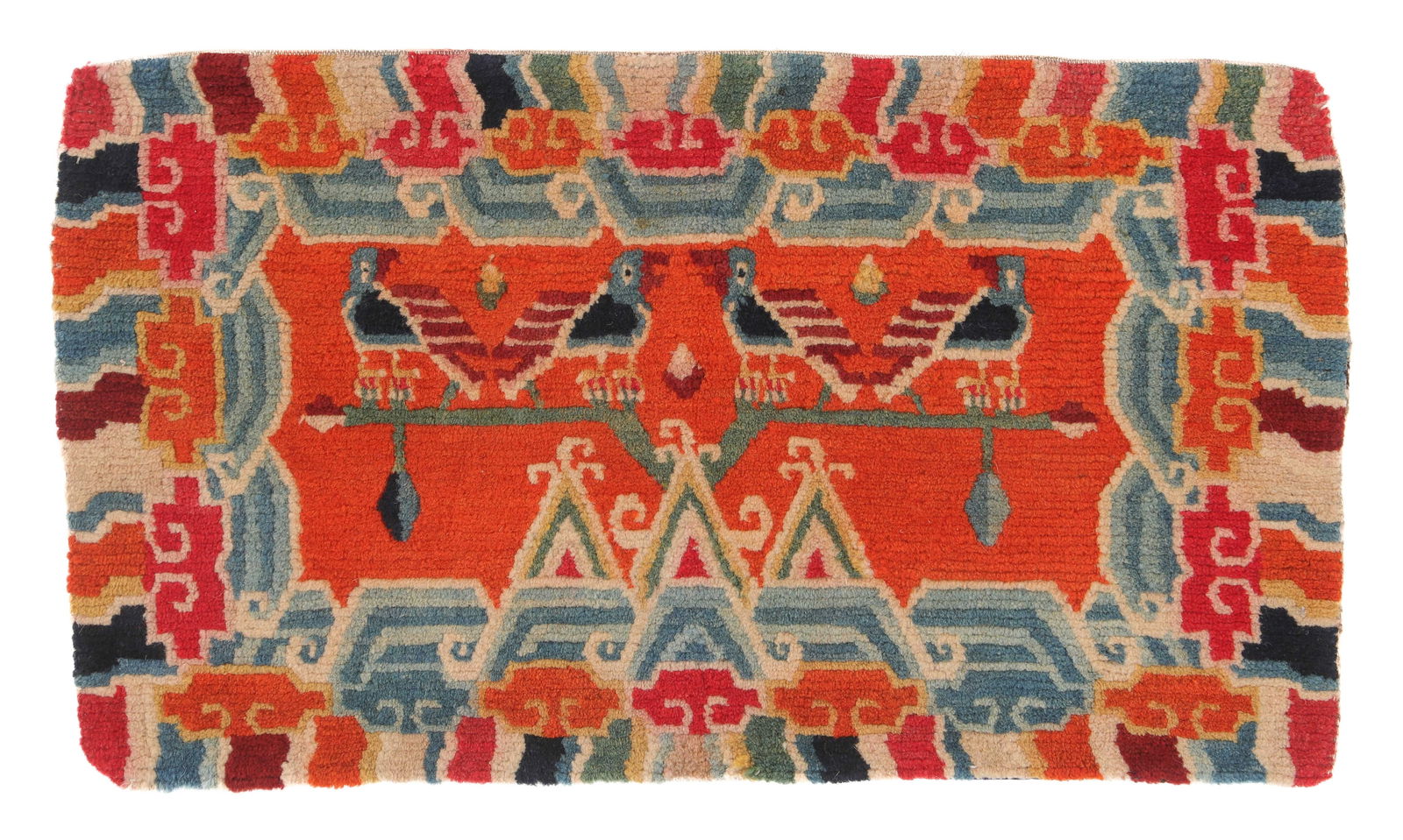 Pillow Rug, Tibet, Early 20th C., 2'2'' x 1'3'' (1 of 3)