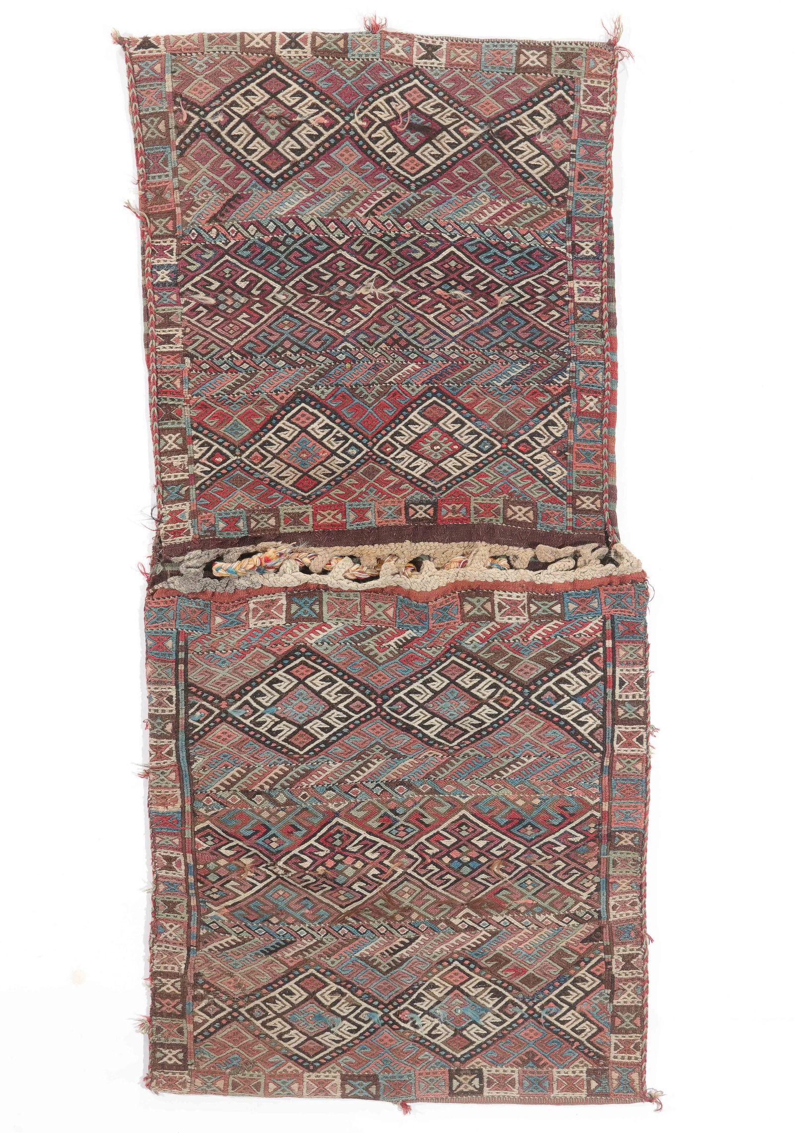 Double Anatolian Sumak Saddle Bags, Turkey, Late 19th C. (1 of 3)