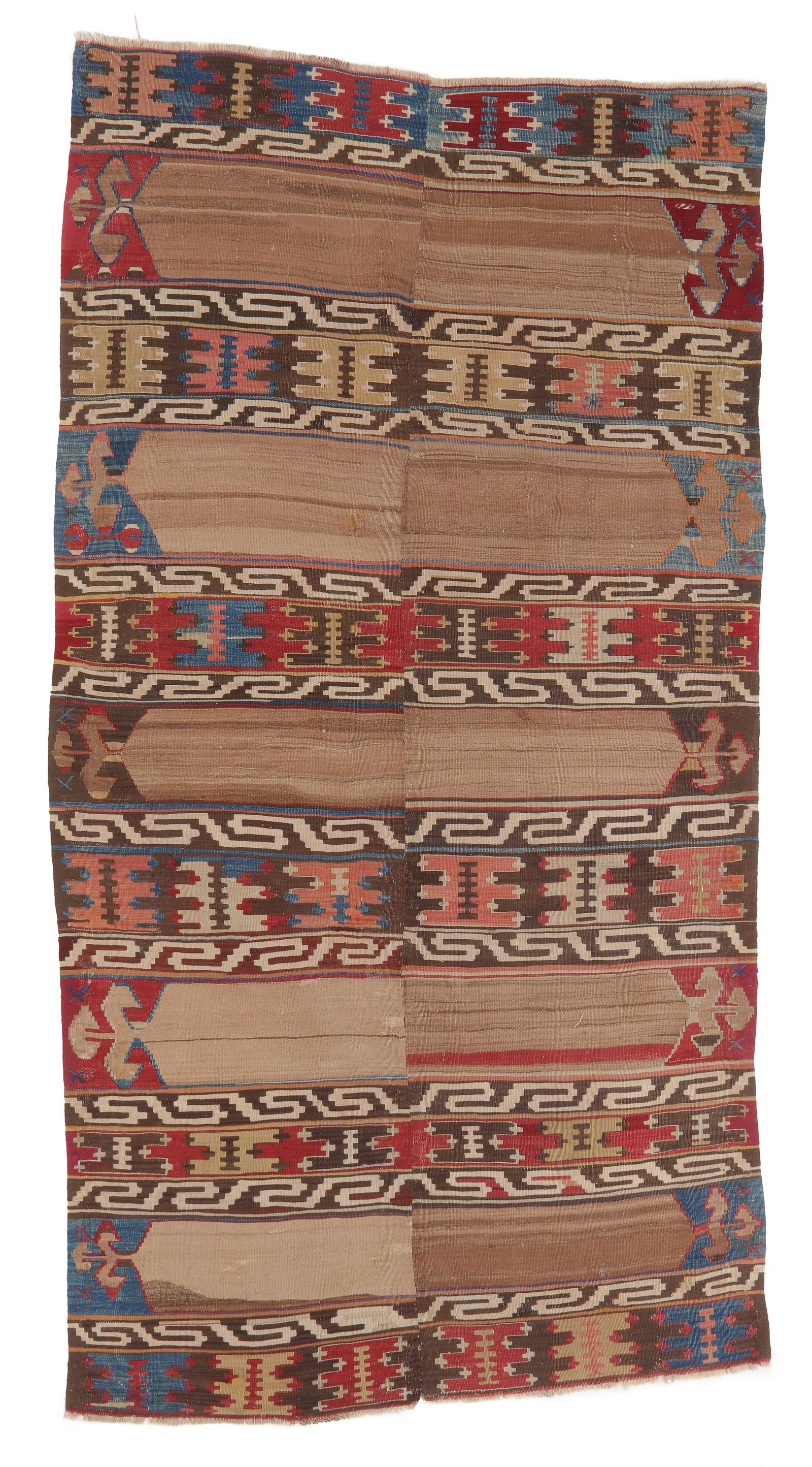 Central Anatolian Kilim, Turkey, Ca. 1875, 4'8'' x 8'8'' (1 of 3)