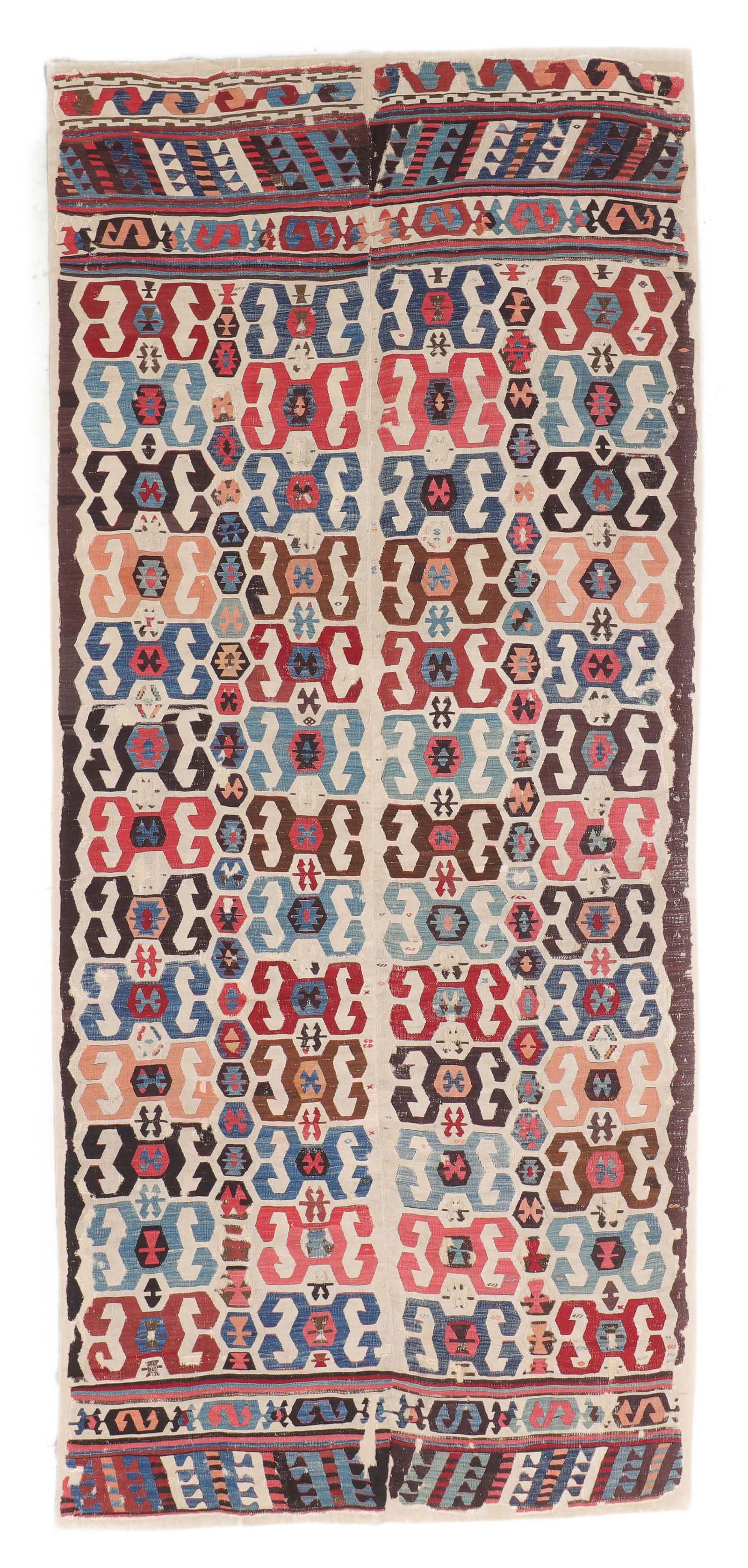 Fine Central Anatolian Kilim, Turkey, 18th C., 5'5'' x 12'7'' (1 of 3)