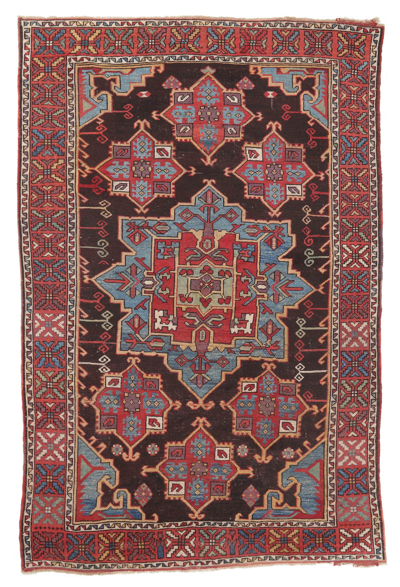 Central Anatolian Karapinar Rug, Turkey, Ca. 1800, 5'7'' x 8'5'' (1 of 4)