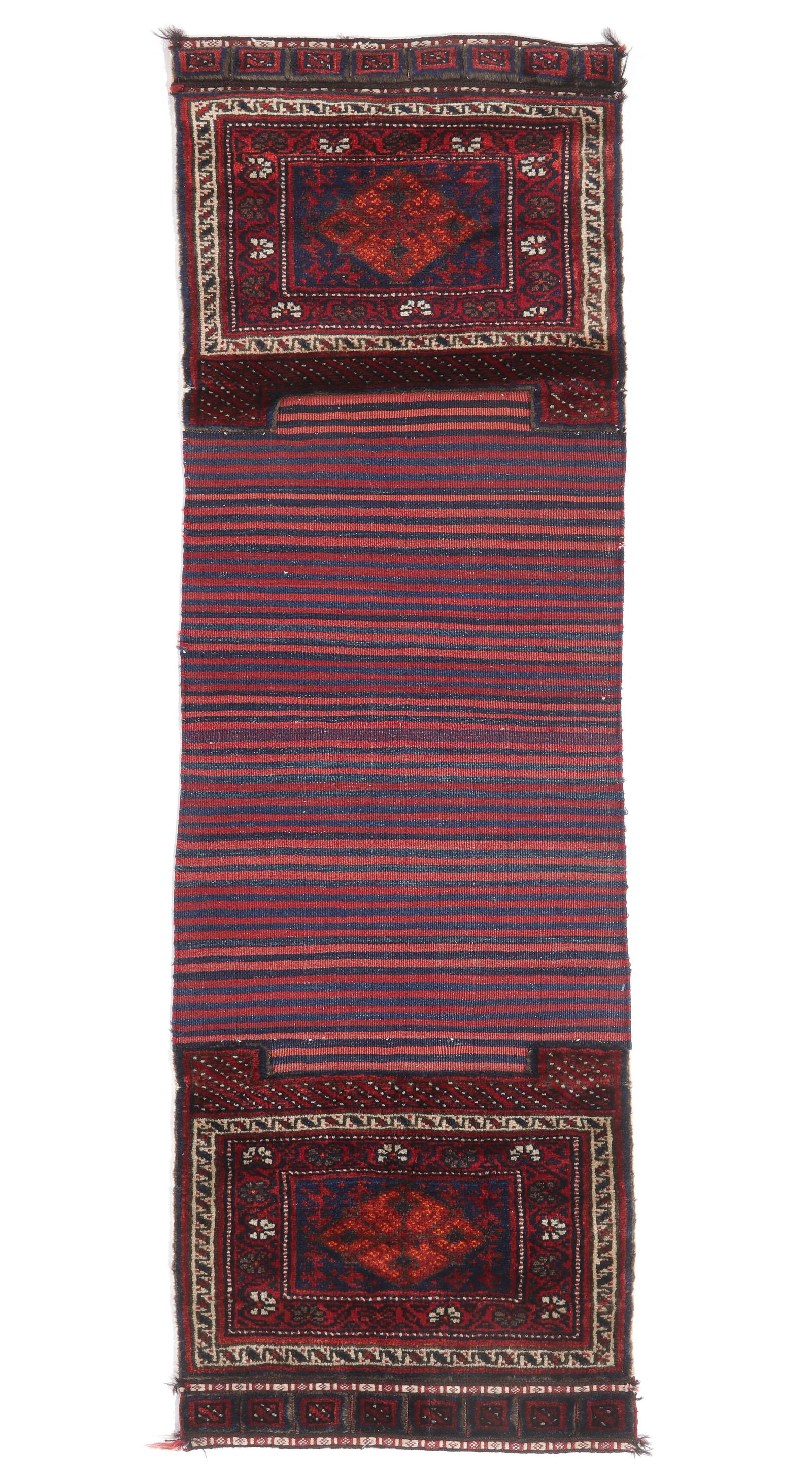 Bakhtiari Open Saddle Bag, Persia, Early 20th C., 1'11'' x 6'2'' (1 of 3)