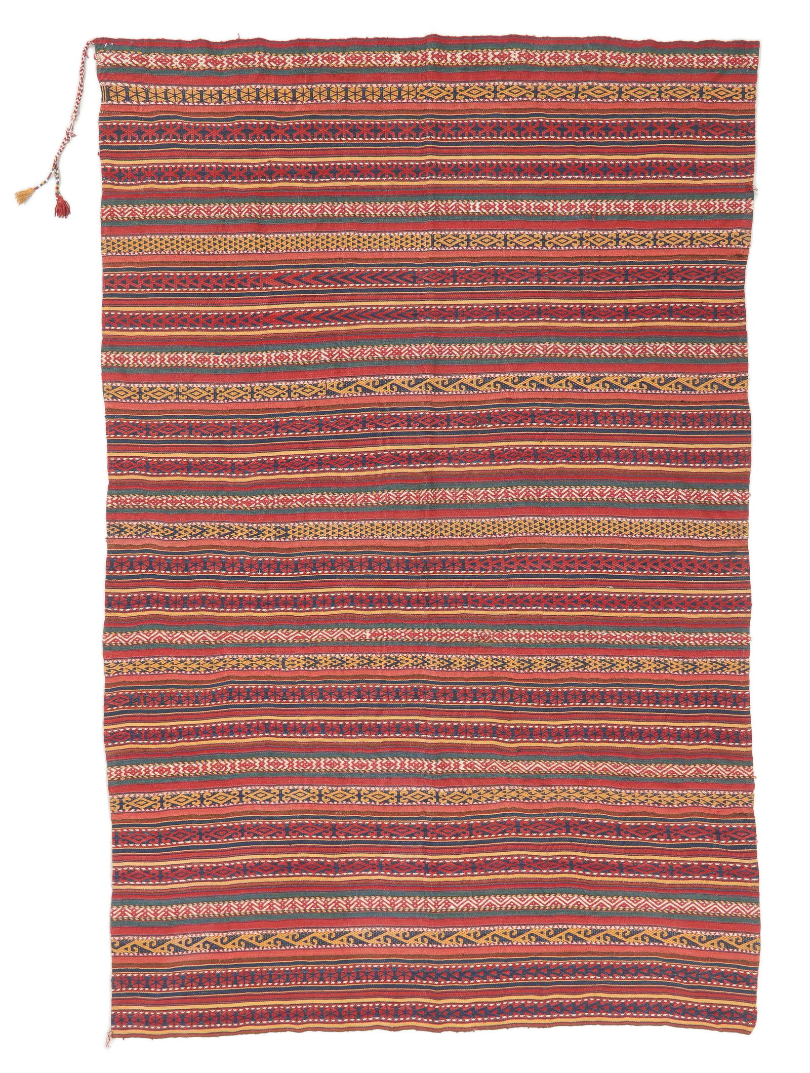 Kirghiz Jajim/Kilim, Northern Afghanistan, Ca. 1900, 6'5'' x 9'8'' (1 of 3)