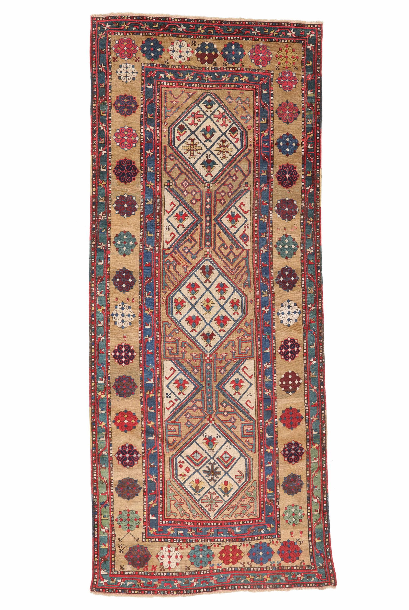 Camel Field Sarab Rug, Persia, Ca. 1875, 4'1'' x 10'1'' (1 of 4)