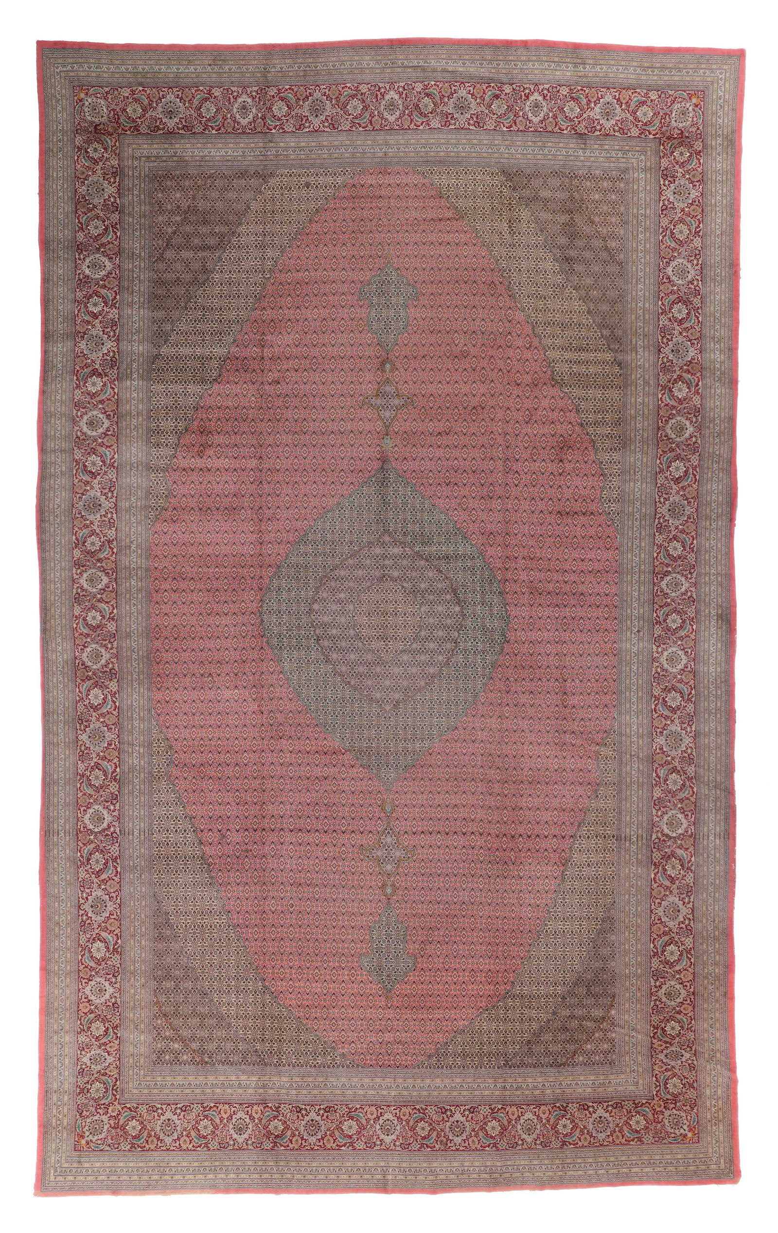 Fine Palace Size Tabriz Carpet, Persia, Mid 20th C., 16'3'' x 26'9'' (1 of 6)