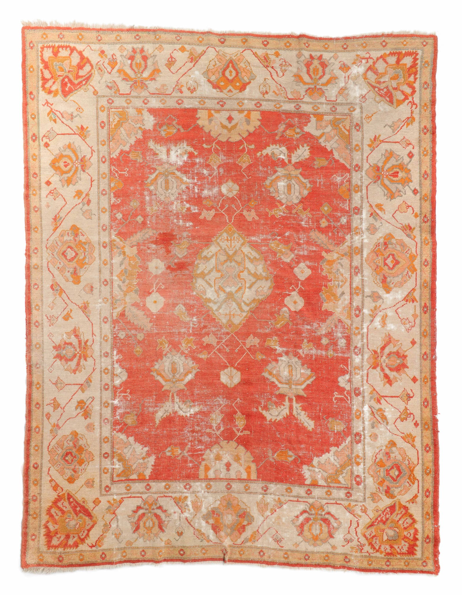 Oushak Rug, Turkey, Late 19th C., 9'7'' x 12'5'' (1 of 4)