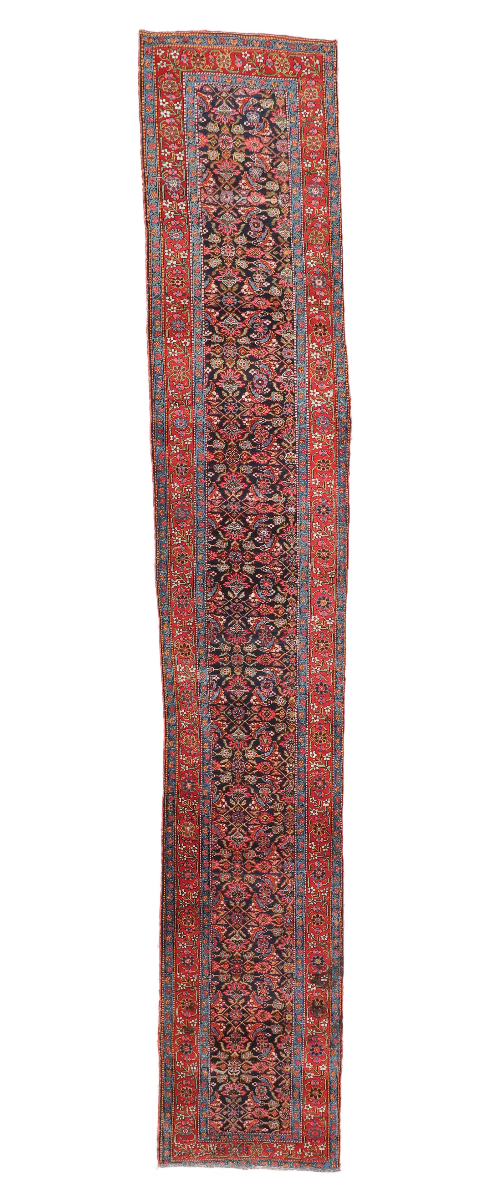Bidjar Runner, Persia, Late 19th C., 3'3'' x 18'2'' (1 of 4)