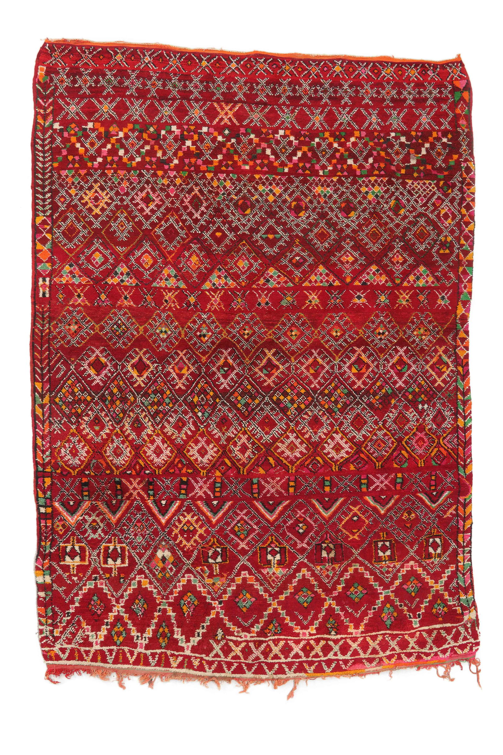 Moroccan Rug, Mid/Late 20th C., 6'8'' x 9'3'' (1 of 4)