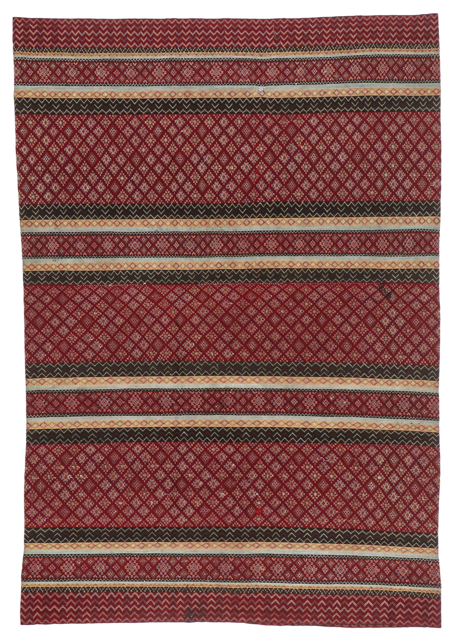 Woman’s Haka Chin Tube Skirt, Early 20th C.: Woman’s Haka Chin Tube Skirt, Early 20th C. Silk and cotton. Size: 2'4'' x 3'2'' (71 x 97 cm). Ex Chinalai, New York. Provenance: The Collection of Russell S. and Dona Fling, Columbus, OH.