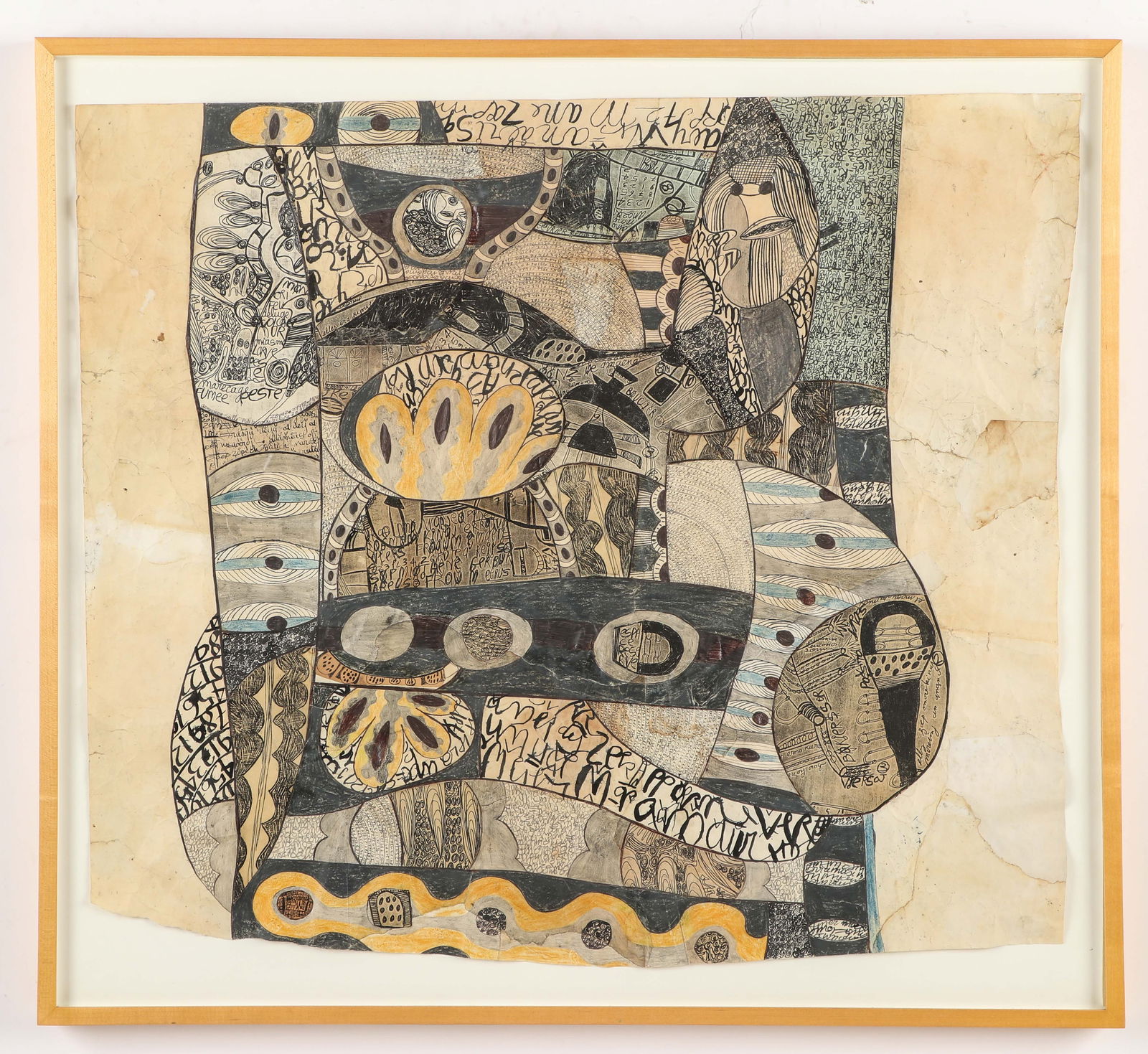 Genevieve Seille (French, b. 1951) "Anthologie de Guerre 5," 1989 (1 of 3)