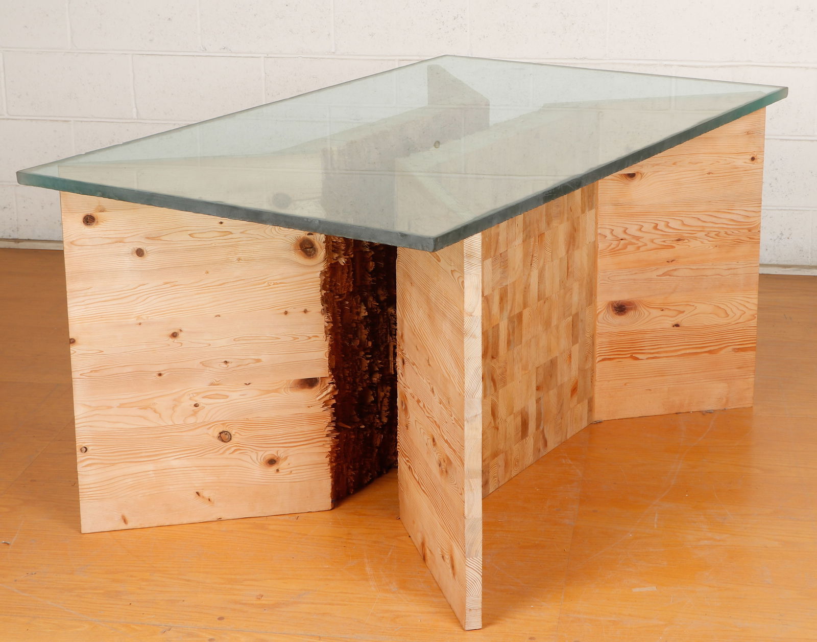 Thomas Lacagnina (American, b. 1938) Glass Top Table: Thomas Lacagnina (American, b. 1938) Glass Top Table. Size: 29.5'' x 60'' x 36'' (75 x 152 x 91 cm). Provenance: The Robert L. Pfannebecker Collection. Artist Biography: Tom Lacagnina received his BFA