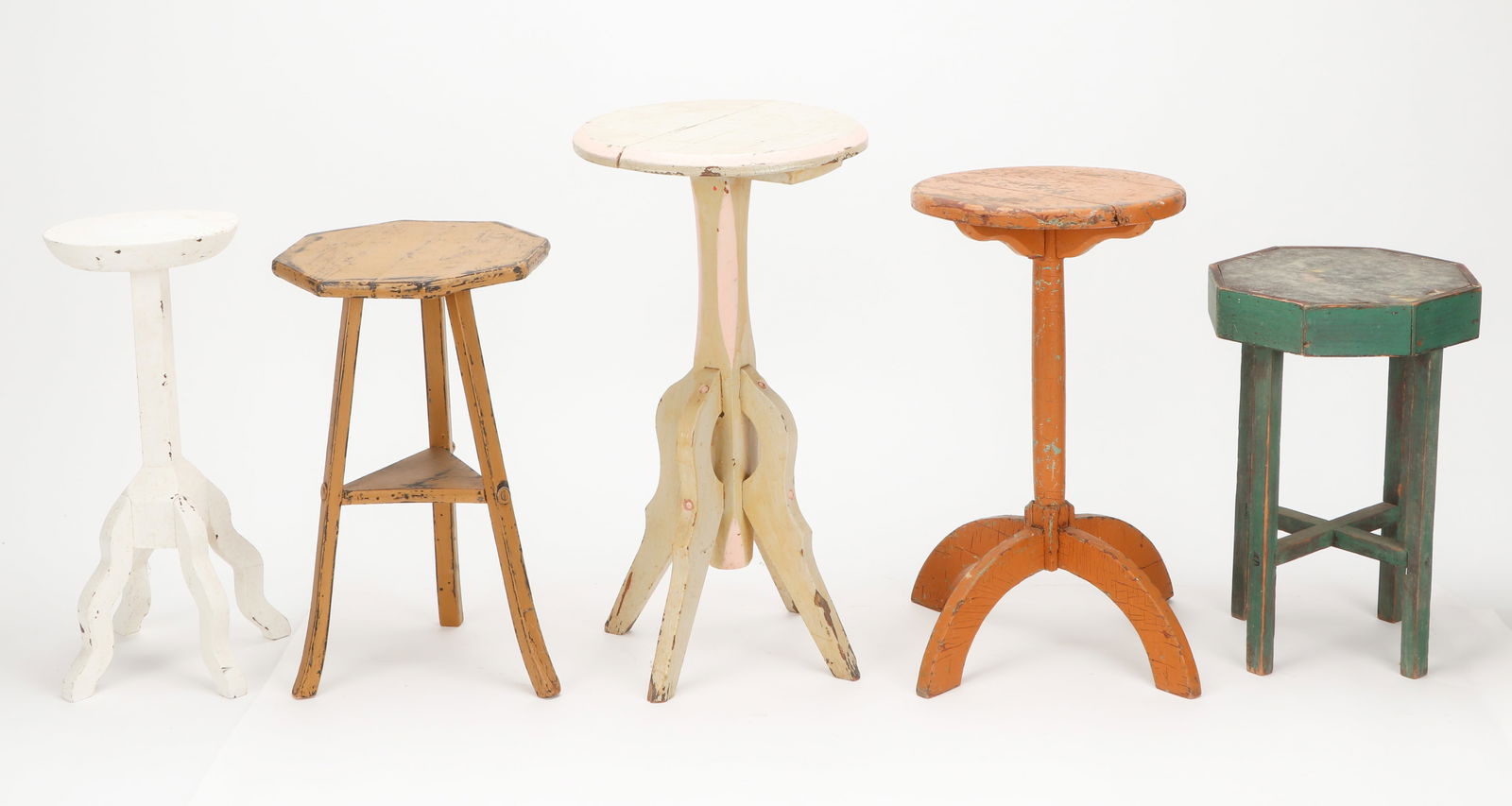 Collector's Lot of 5 Antique Plant Stands (1 of 4)