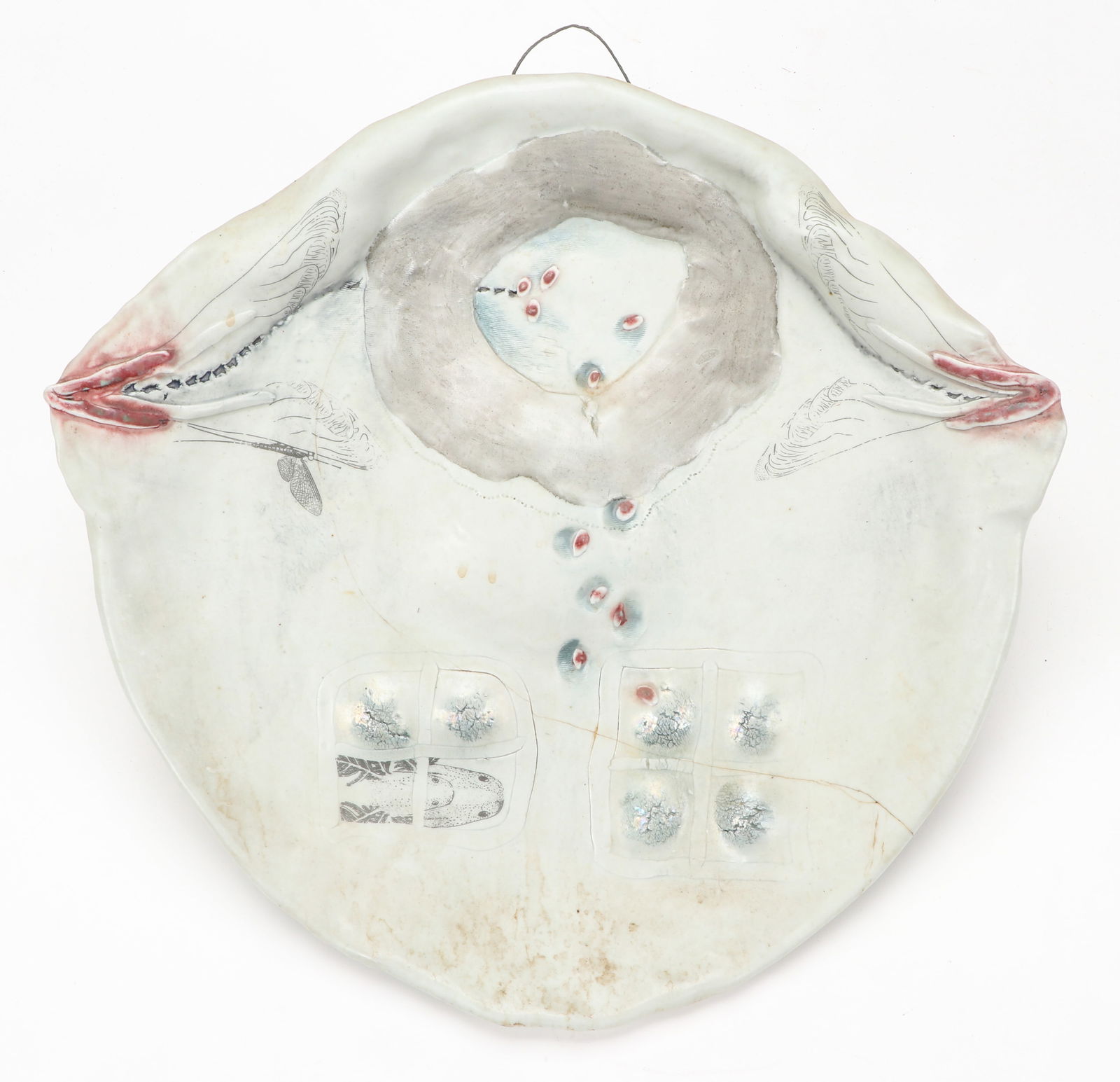 Jacqueline Rice (American, 20th/21st C.) Art Pottery: Jacqueline Rice (American, 20th/21st C.) Art Pottery. Unsigned. Size: 16'' x 15.5'' x 1.5'' (41 x 39 x 4 cm).Provenance: The Robert L. Pfannebecker Collection. Artist Biography: Jacquelyn "Jackie" Ric