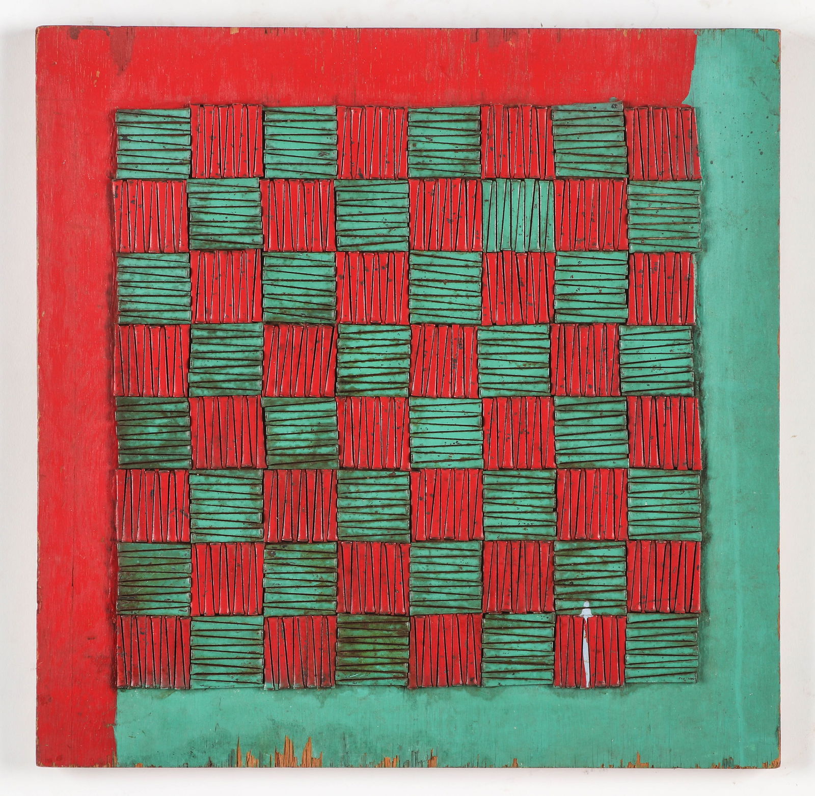 Painted Antique Game Board (1 of 3)