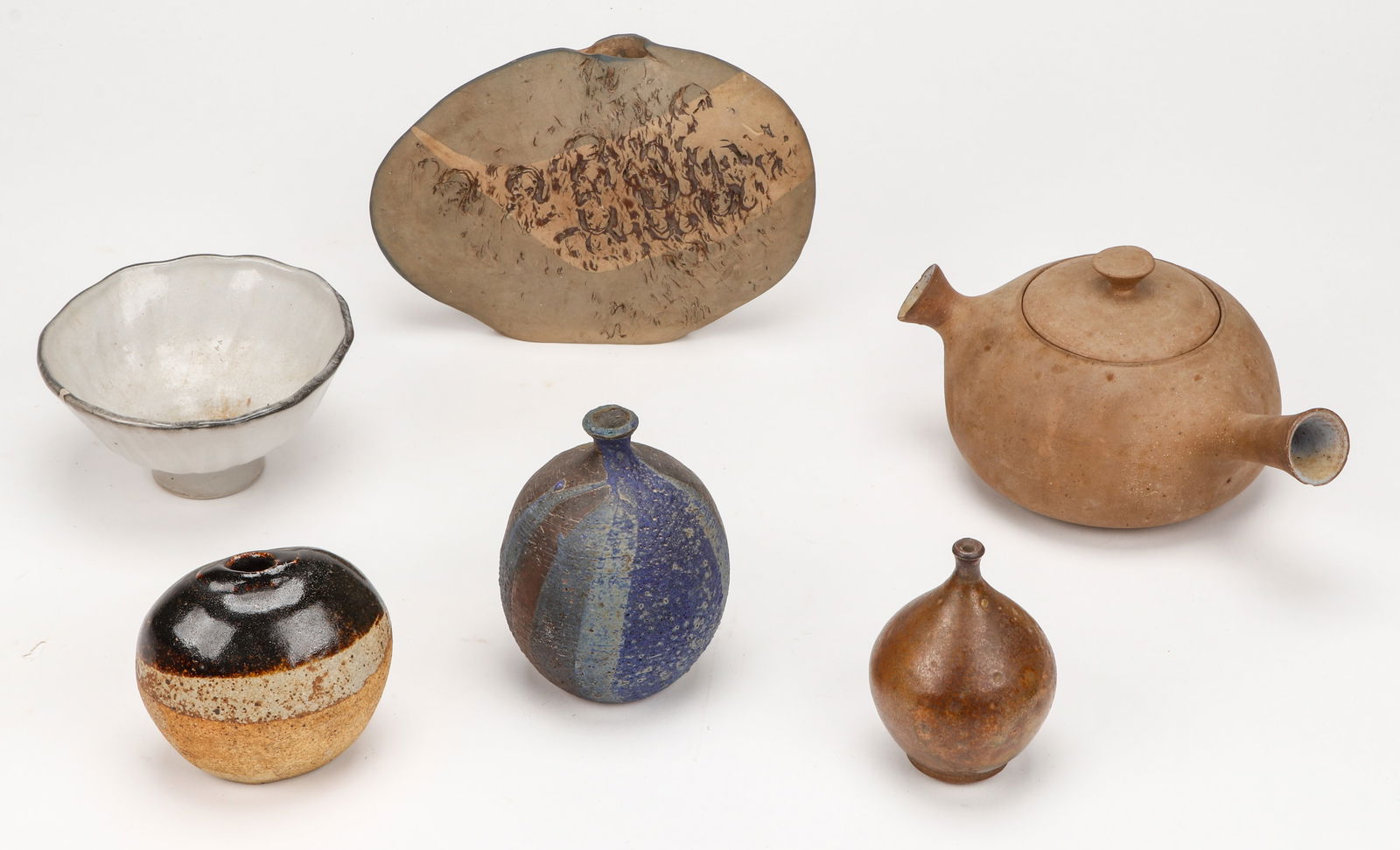 Collectors Lot of 6 Unsigned Art Ceramic Vessels (1 of 6)