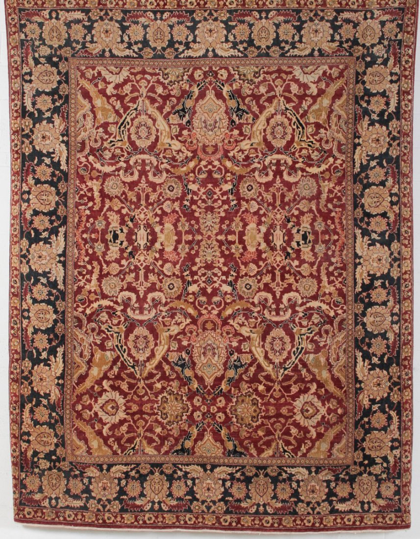 Classical Agra Carpet: Classical Agra Carpet, India. Size: 8' x 10'3". Cost for us to pack and ship this item via UPS GROUND in the continental USA (includes insurance, with signature required): $95.