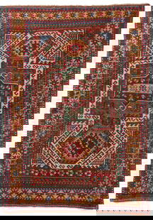 Sewan Kazak, Caucasus, Late 19th C., 5'7'' x 7'10'': Sewan Kazak, Caucasus, Late 19th C., 5'7'' x 7'10'' (170 x 239 cm). Weight: . Material: wool pile, wool warp, wool weft.
