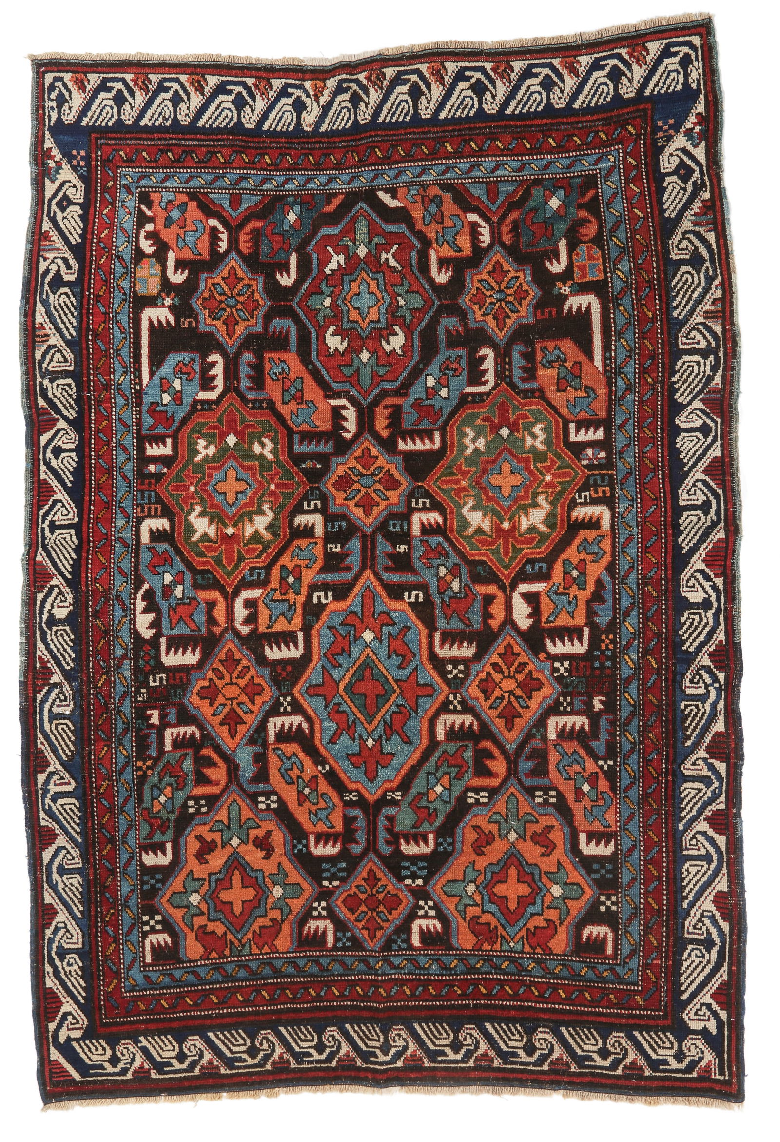 Seychour Rug, Caucasus, Ca. 1880, 4'5'' x 6'3'' (1 of 5)
