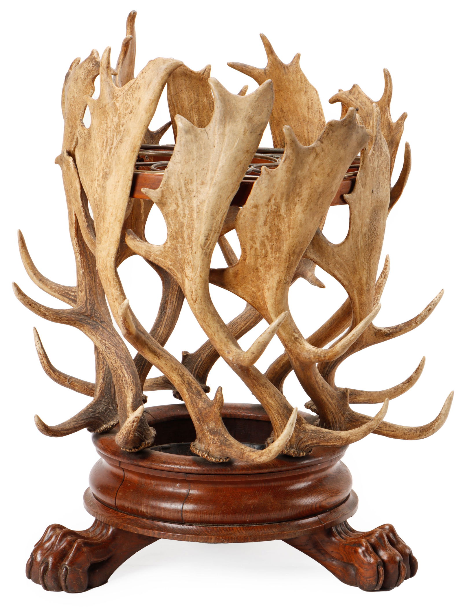 Antique Stag Antler Umbrella Stand (1 of 6)