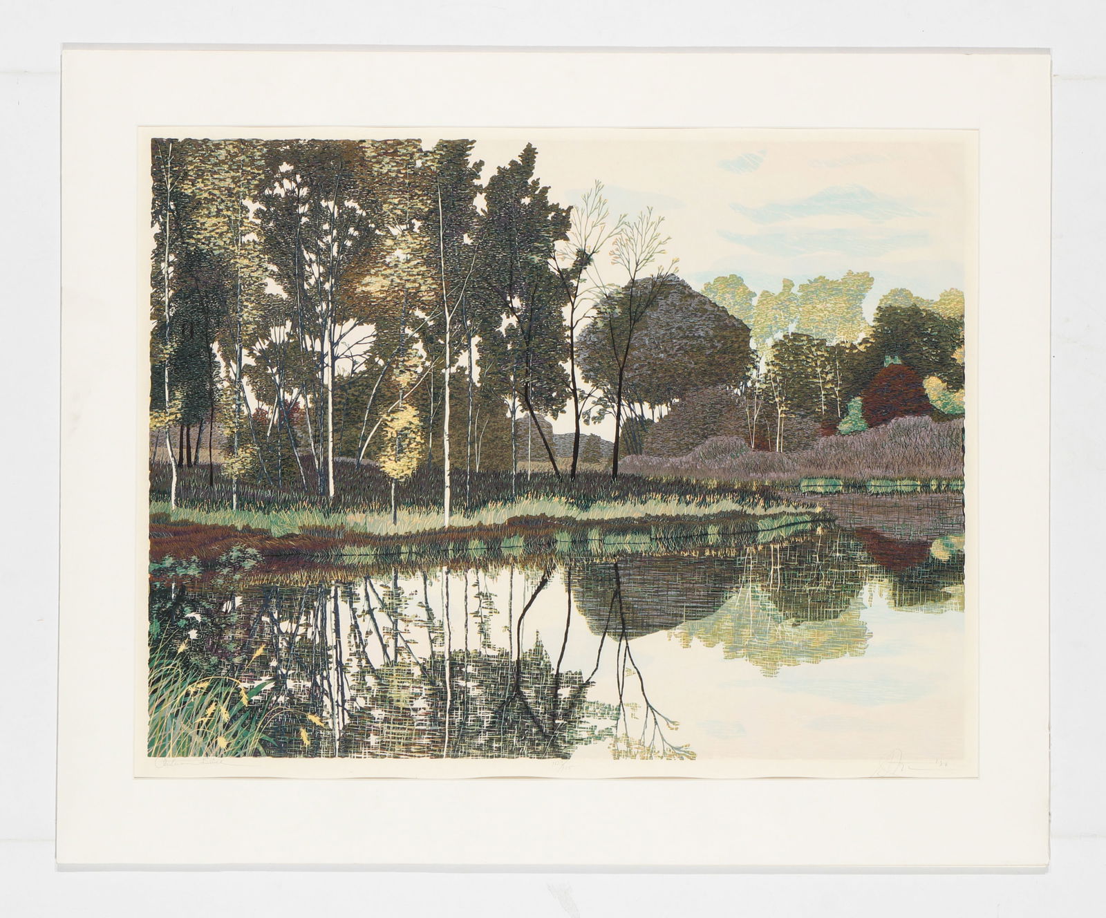 Gordon Mortensen (American, b. 1938) "Autumn Birch" (1 of 4)