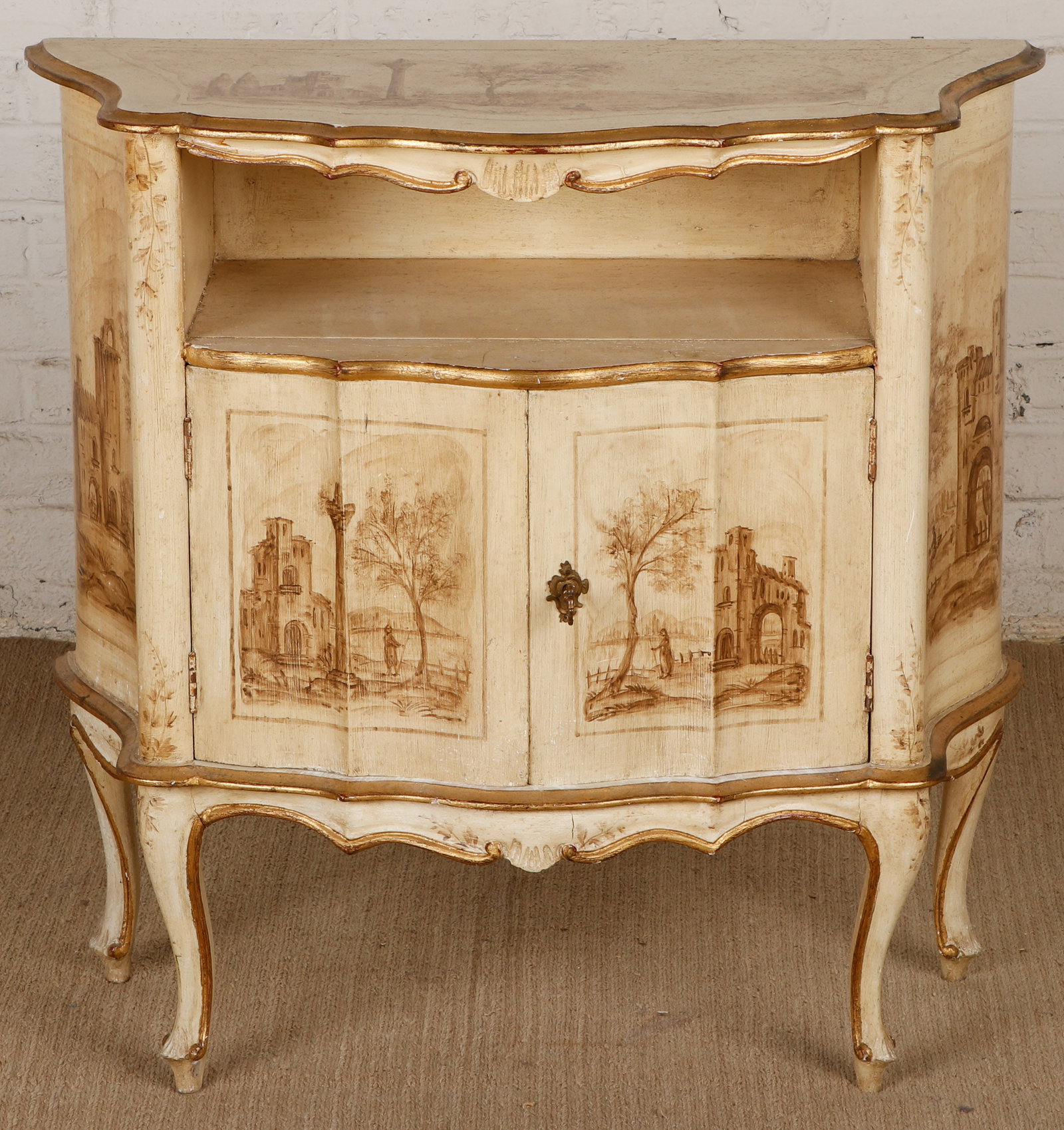 Italian 18th C. Style Painted Commode (1 of 6)