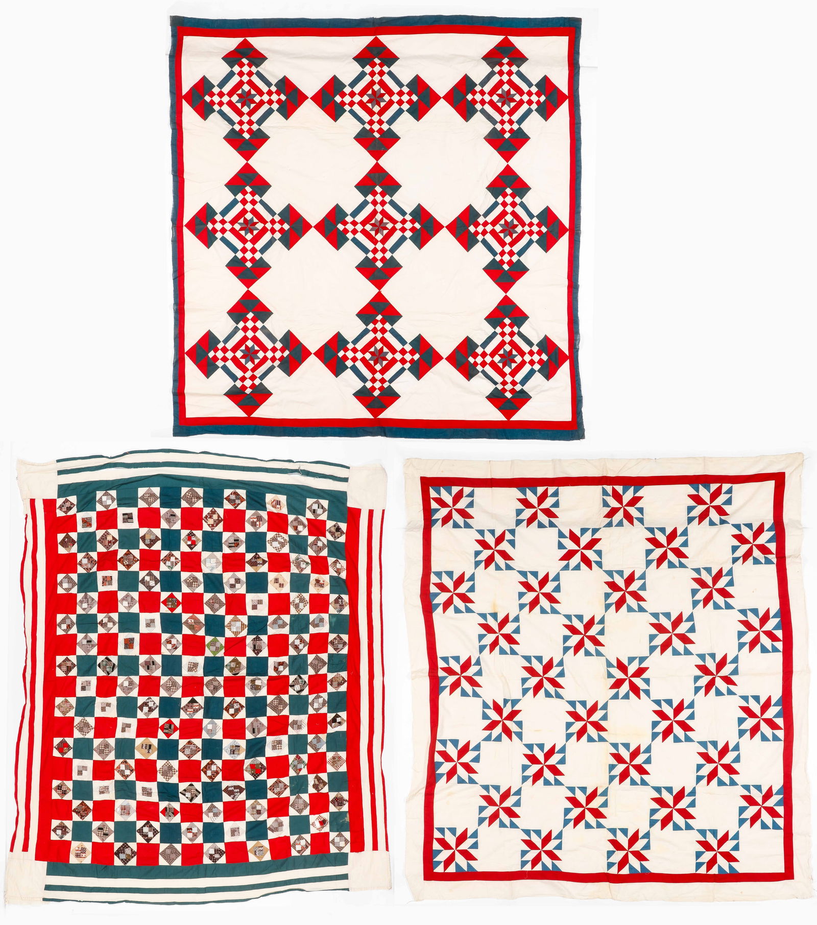 Three Antique American Quilt Tops (1 of 7)