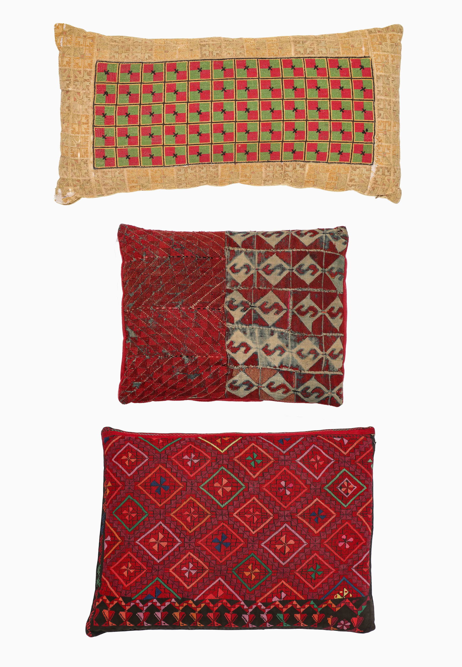 3 Palestinian Embroidery Pillows (1 of 9)