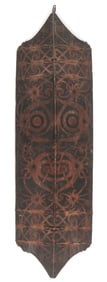 Antique Dayak Painted Warrior Dance Shield, Borneo