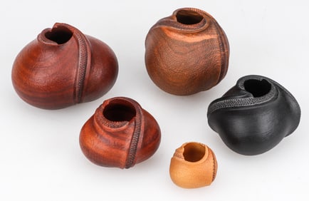 Michael K. Lee (Hawaiian, b.1960) 5 Sculptural Bowls