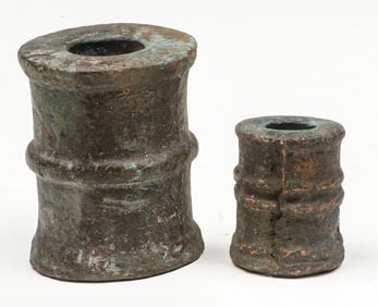 2 Spanish Colonial Bronze Signal Canons, 17th C.