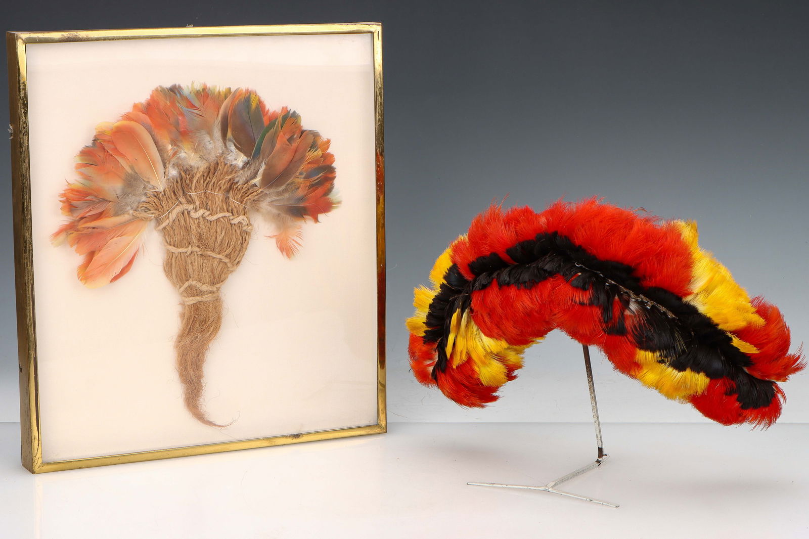 2 Amazonian Feather Artifacts (1 of 5)