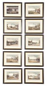 Set of 10 Chinese Export Gouache Paintings, C. 1850