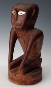 Crouching Deity Figure, Caroline Islands, Micronesia, Mid-20th C.