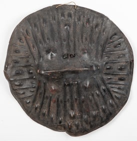 Antique African Oromo Buffalo Hide Shield, Ethiopia