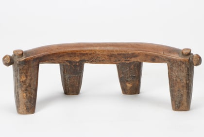 African Dinka Headrest/Stool, South Sudan, Mid 20th C
