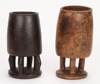 2 African Very Rare Zanaki Milk Containers, Mara District, Tanzania, Mid 20th C.