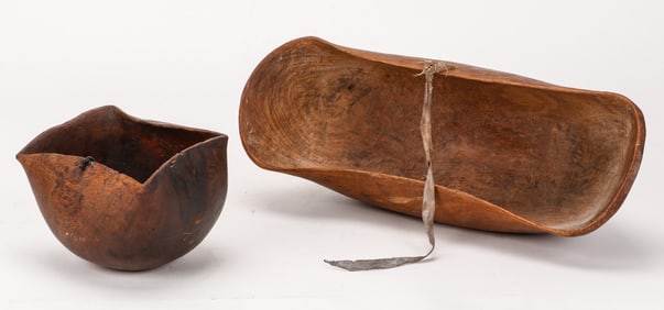 Two African Turkana Bowls, Northern Kenya, Mid 20th C.