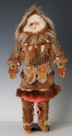 Fine Antique Yupik / Inuit Doll, Alaska, C. Early 20th C.