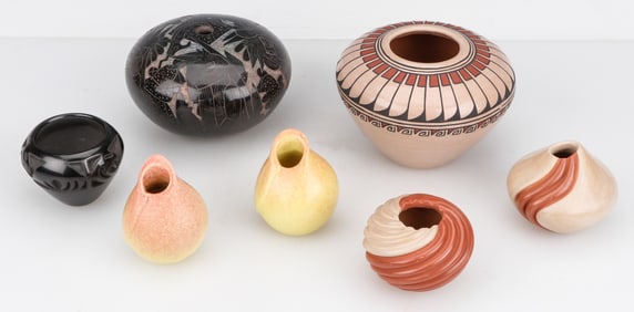 Collector's Lot of 7 Native American Pots