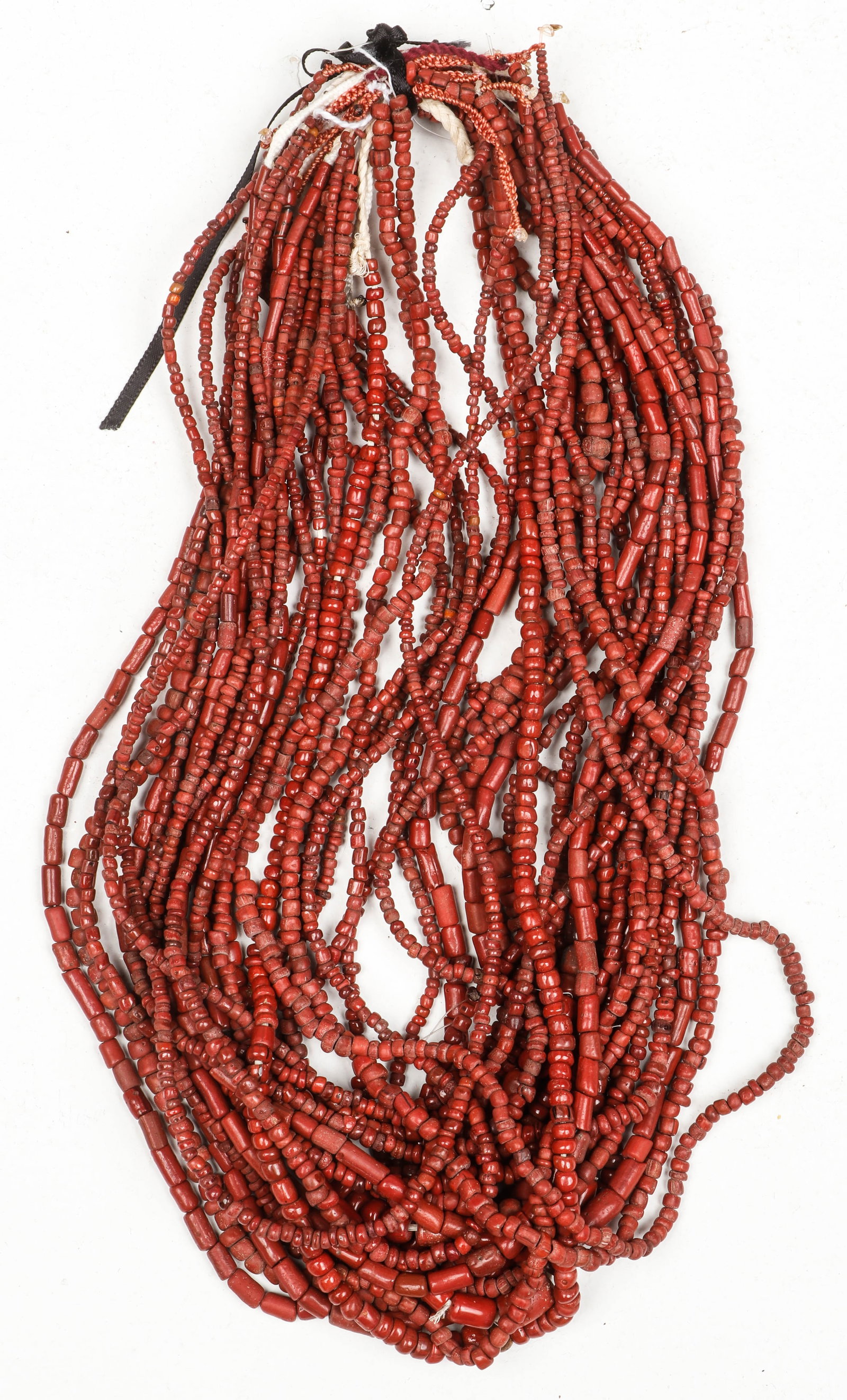 Ancient Terracotta Beads, Indonesia: Ancient Terracotta Beads, Indonesia. Size: 8.5'' x 8.5'' (22 x 22 cm)(diameter).