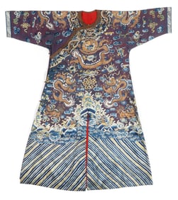 Chinese Embroidered Robe, Qing Dynasty