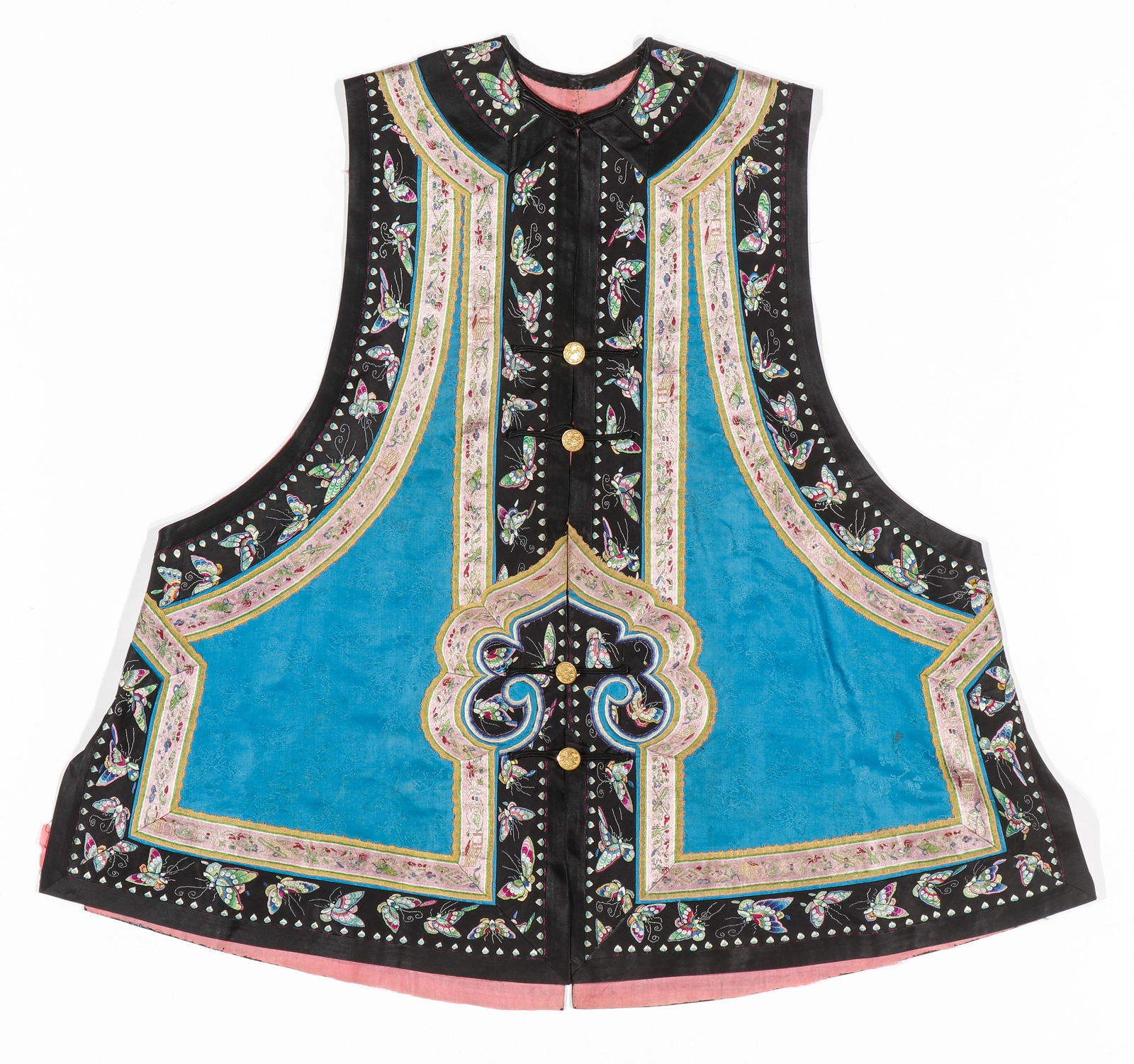 Antique Chinese Embroidered Waistcoat, Qing Dynasty (1 of 5)