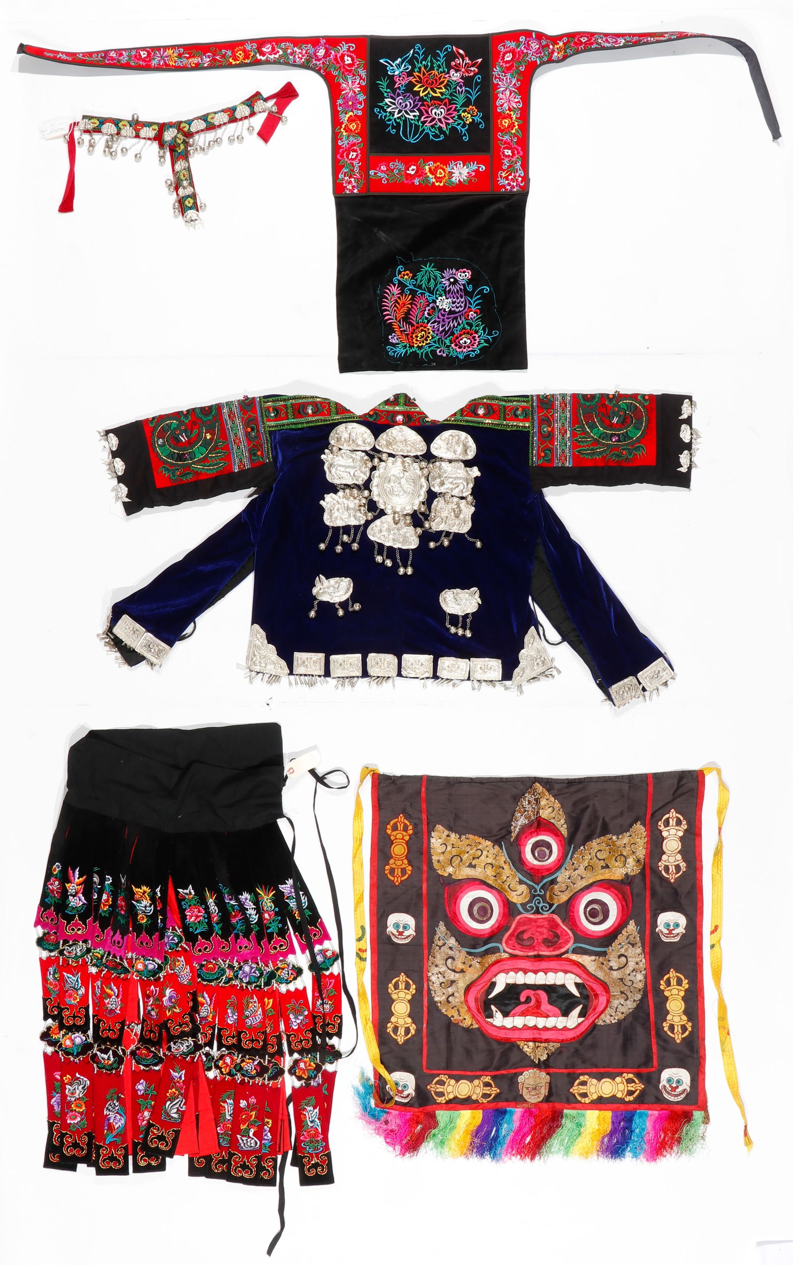 Collector's Lot of Chinese Minority Miao Textiles (1 of 5)