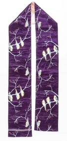 Japanese Double-Sided Silk Obi, Early 20th C.